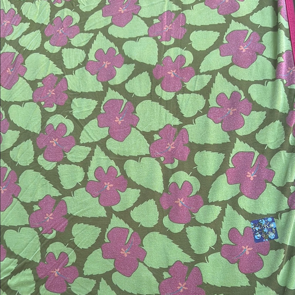 Kickee Pants Blanket 🌺 Floral Patterned 95% Viscose from Bamboo Size 40”x30”
